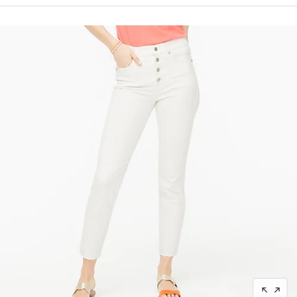 JCREW High Rise Vintage White Jeans